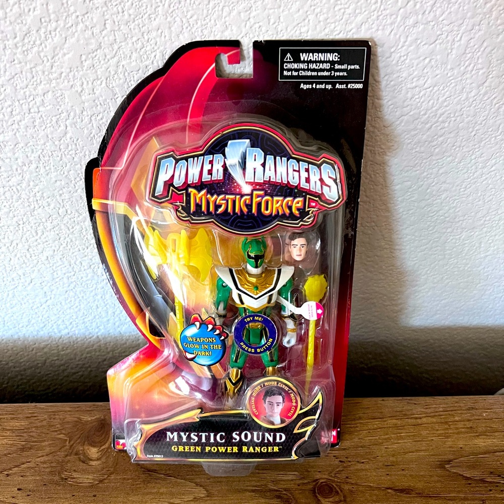 NEW 2006 Power Rangers Mystic Force Figure - MYSTIC SOUND GREEN POWER RANGER 6”